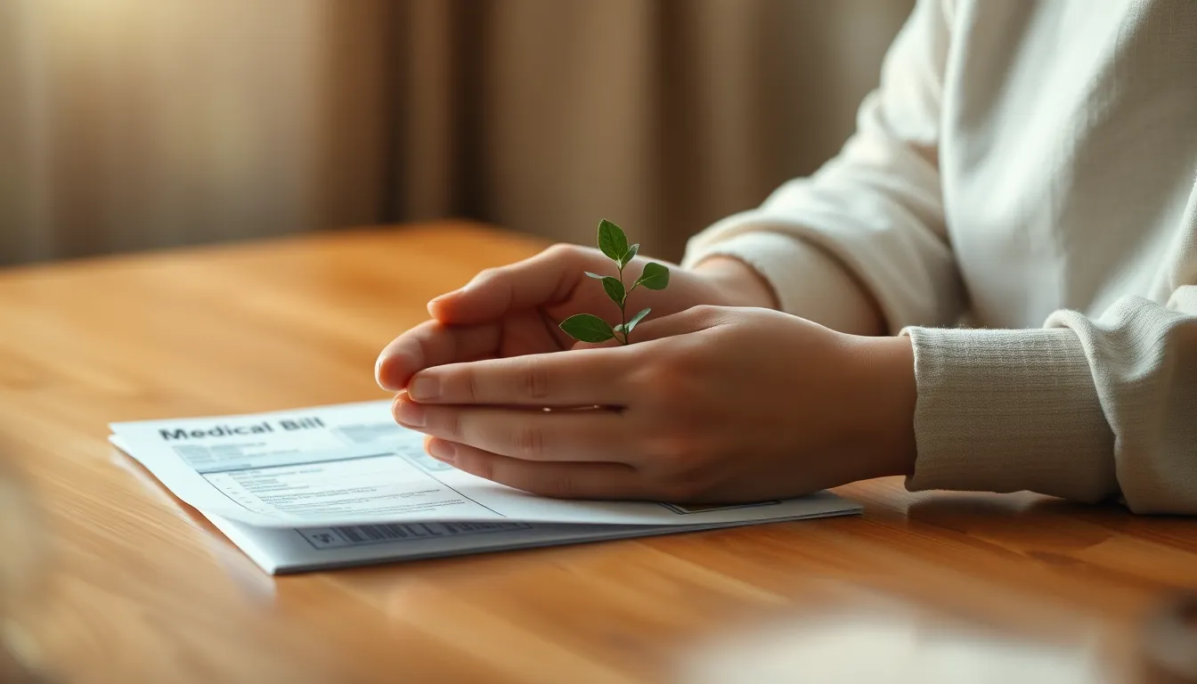 의료비 지원 상담을 받고 있는 모습