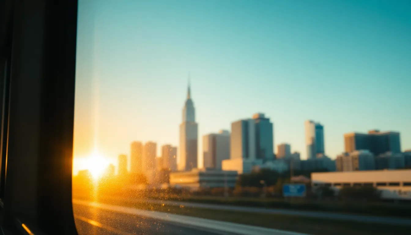 대중교통을 이용하는 청년들의 밝은 모습