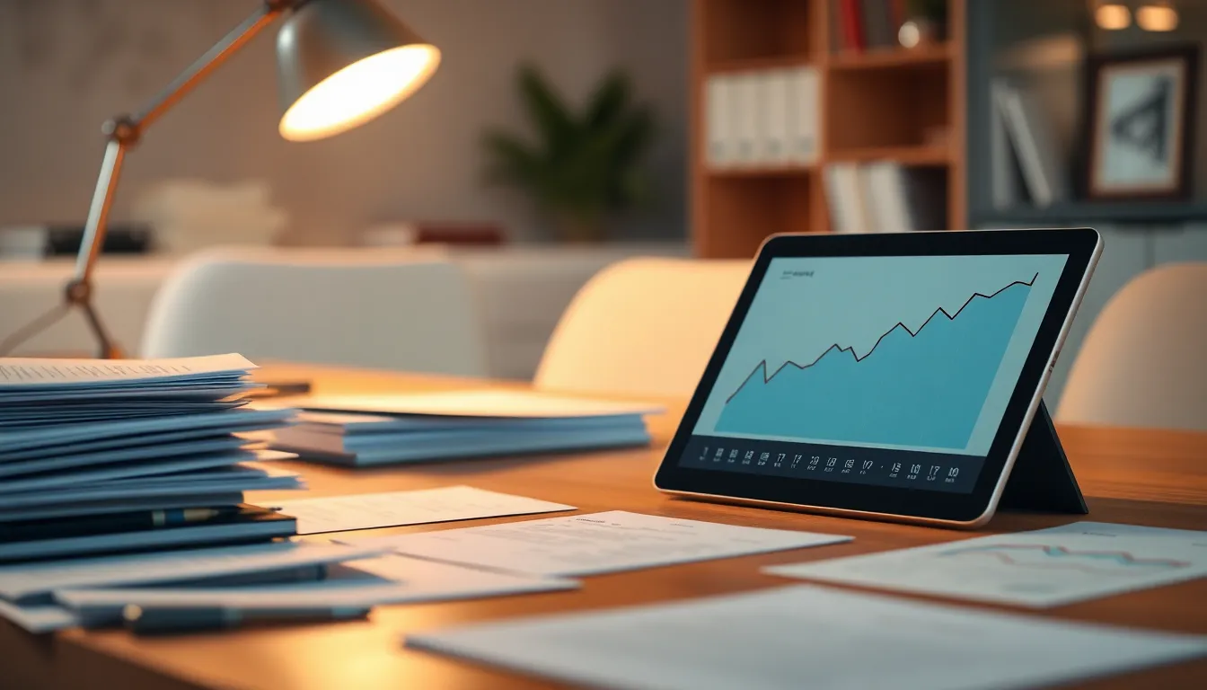 중장년층이 노트북을 활용하여 재취업 정보를 탐색하는 모습