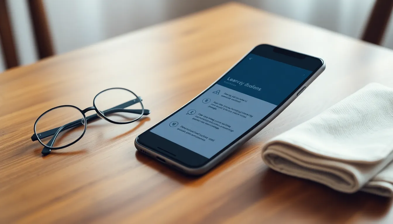 다양한 스마트폰 앱을 활용하는 어르신들의 모습