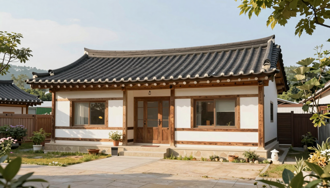 따뜻한 햇살이 비치는 단독주택, 기초연금 재산 기준 이해를 돕는 이미지