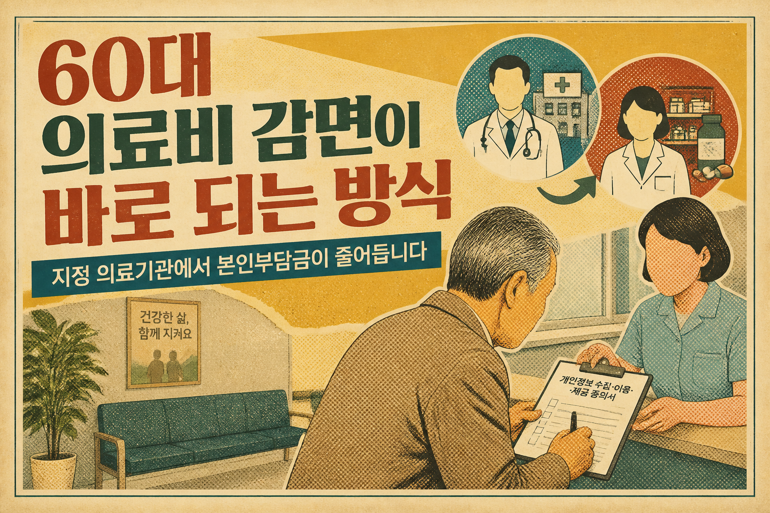 60대 고혈압 당뇨 등록관리 의료비 감면 정리 3 60대 의료비 감면이 바로 되는 방식