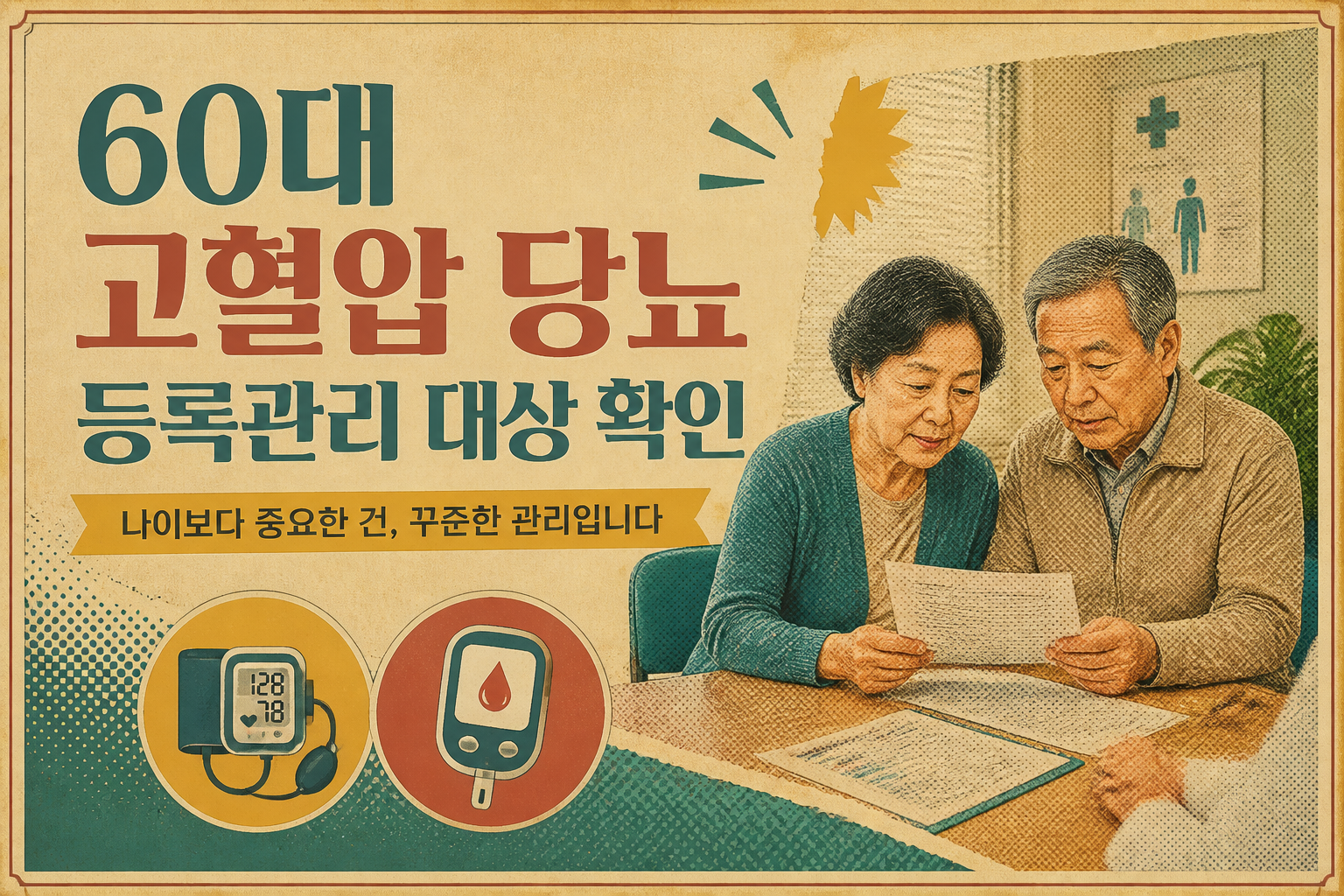 60대 고혈압 당뇨 등록관리 의료비 감면 정리 1 60대 고혈압 당뇨 등록관리 대상 확인