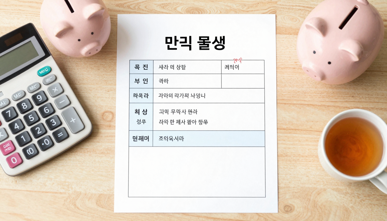국민연금 보험료 인상과 60대 임의계속가입을 고민하는 분위기의 책상 위 계산기와 연금 서류